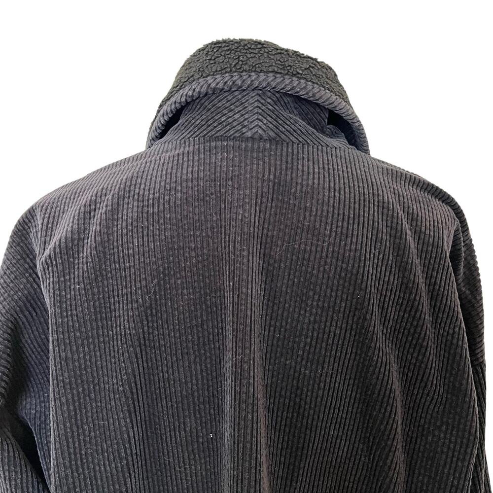 J. Jill Heritage Tumbled Cord Jacket Women's Size XL Black Washed 100% Cotton - Picture 6 of 10